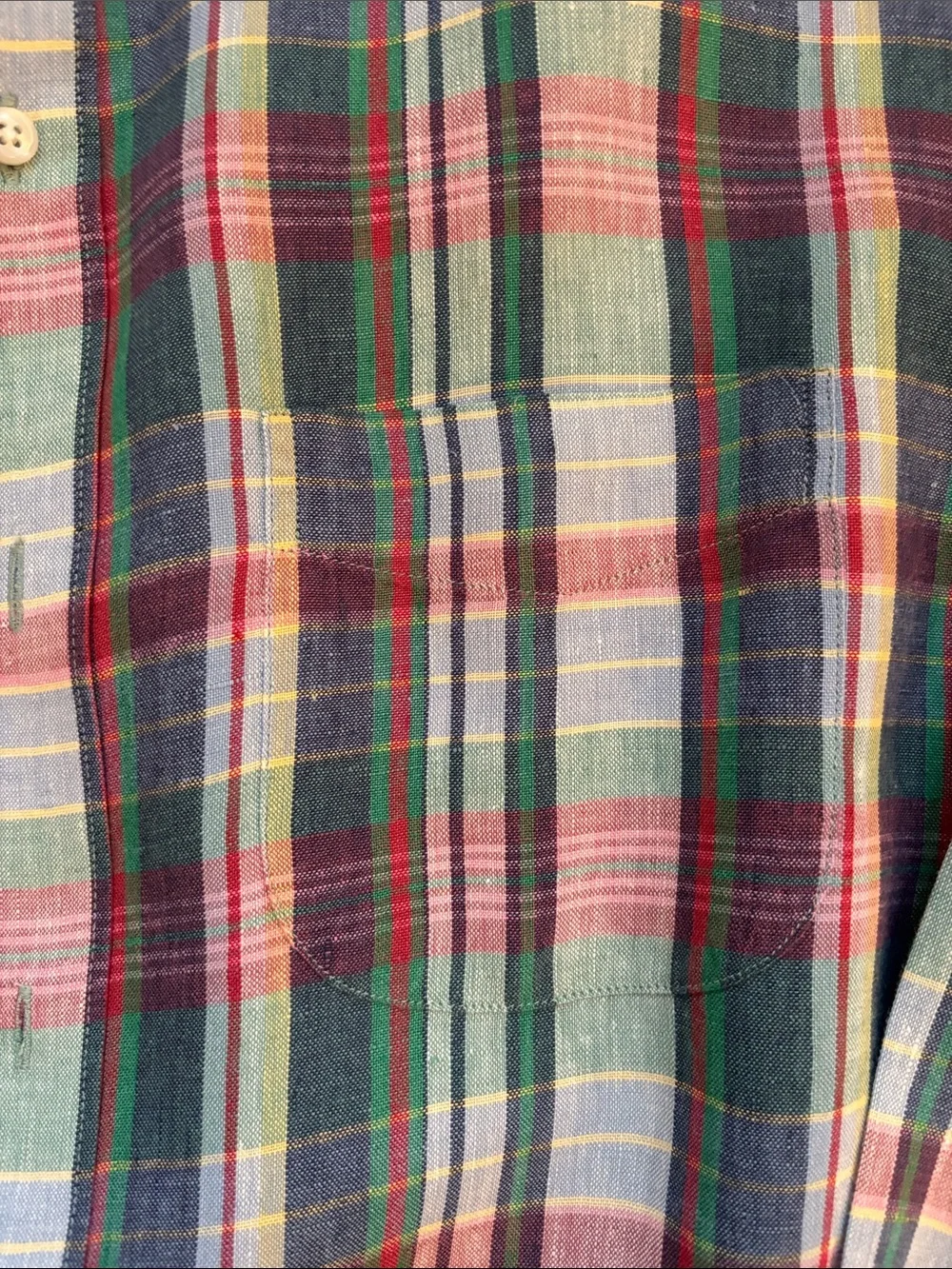 J. Crew Classic Plaid Button-Up Shirt in Irish Linen